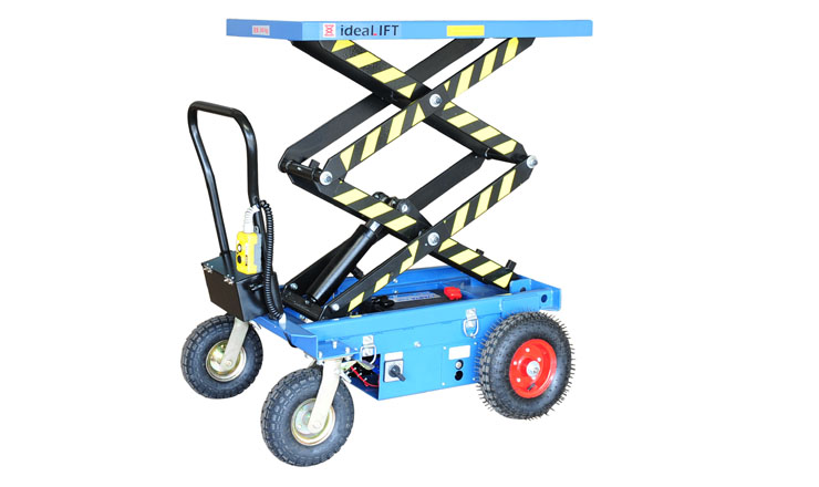 0.3噸越野式半電動(dòng)升降平臺(tái)車(chē)_1